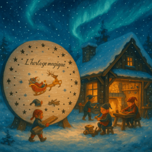 L'atelier du Père Noël la nuit